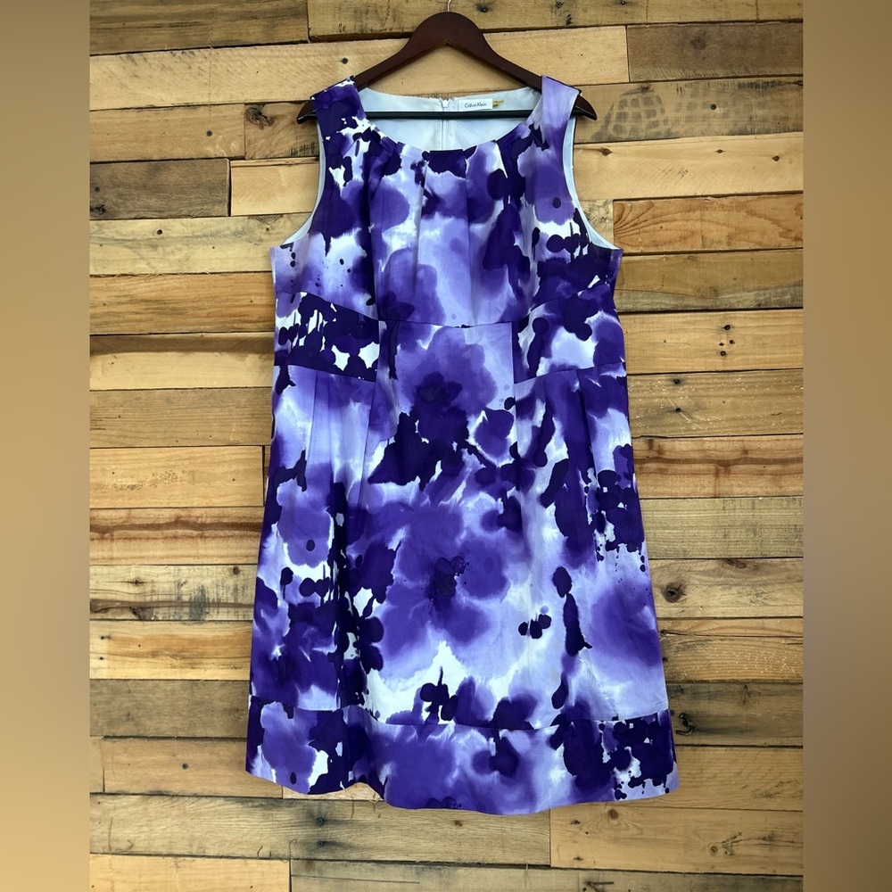 Calvin Kline purple floral dress. | women’s size 20